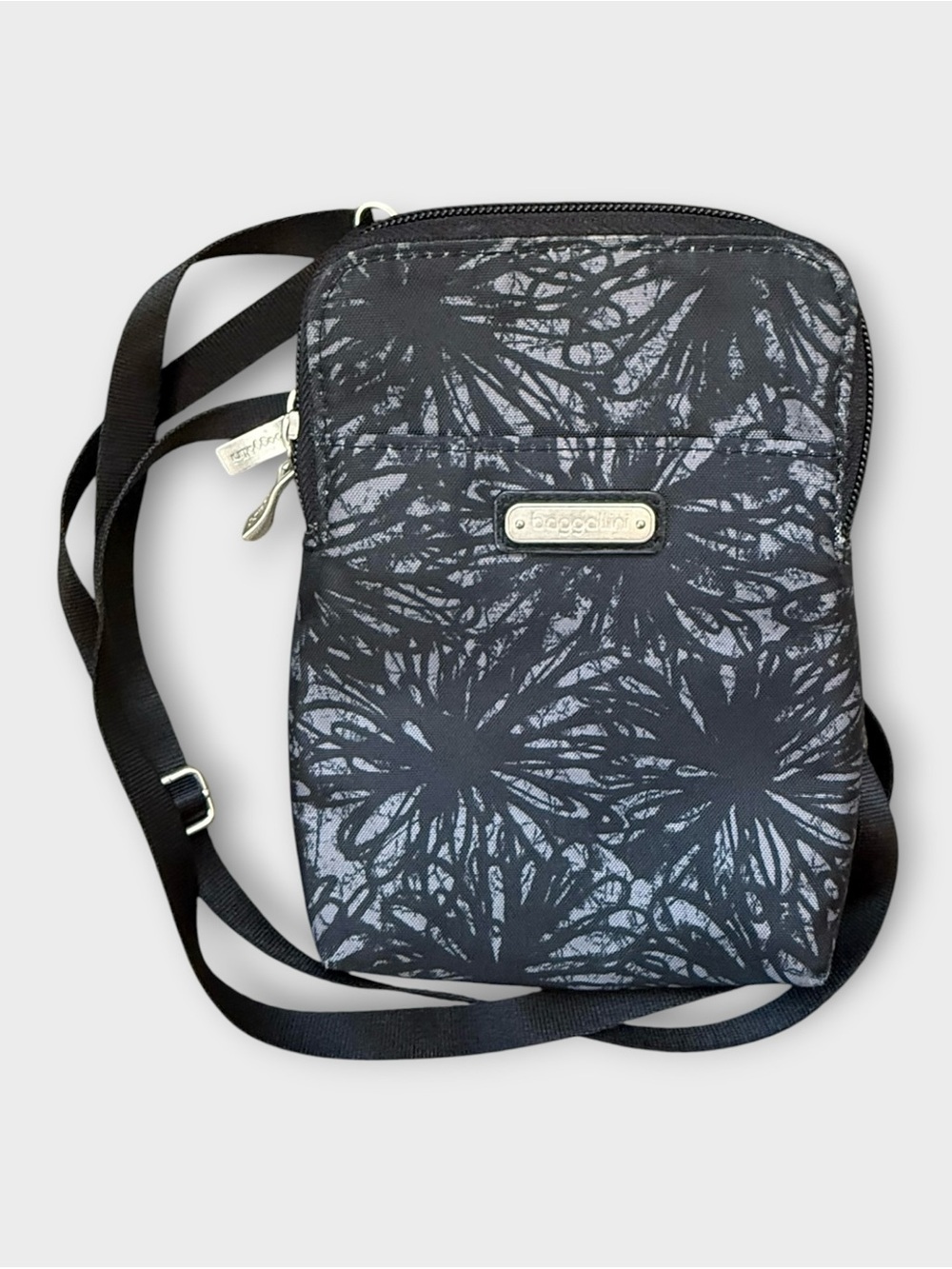 Baggallini Take Two RFID Bryant Crossbody Midnight Blossom